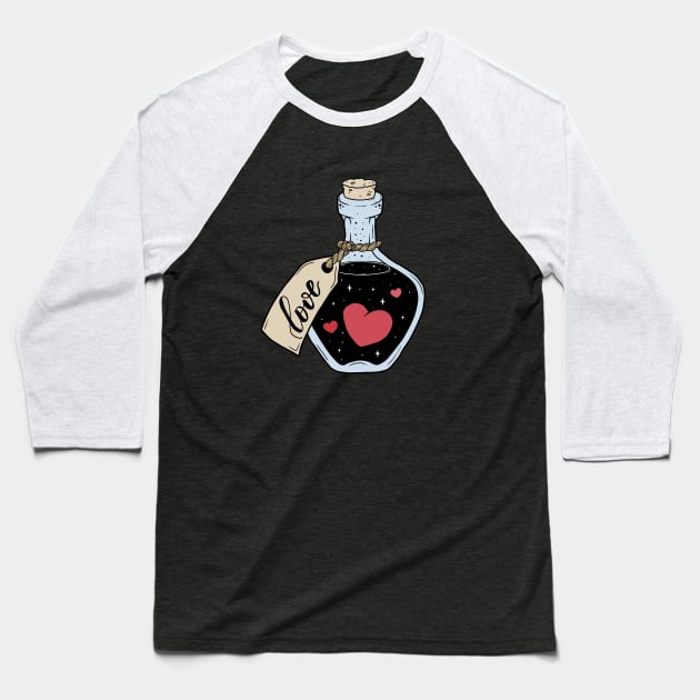 Love in a bottle Baseball T-Shirt by valentinahramov